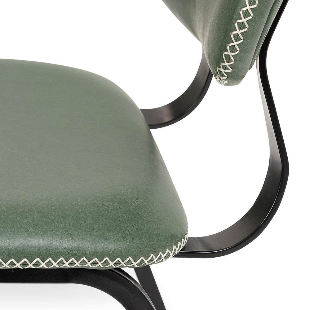 Vintage School Chair, Green