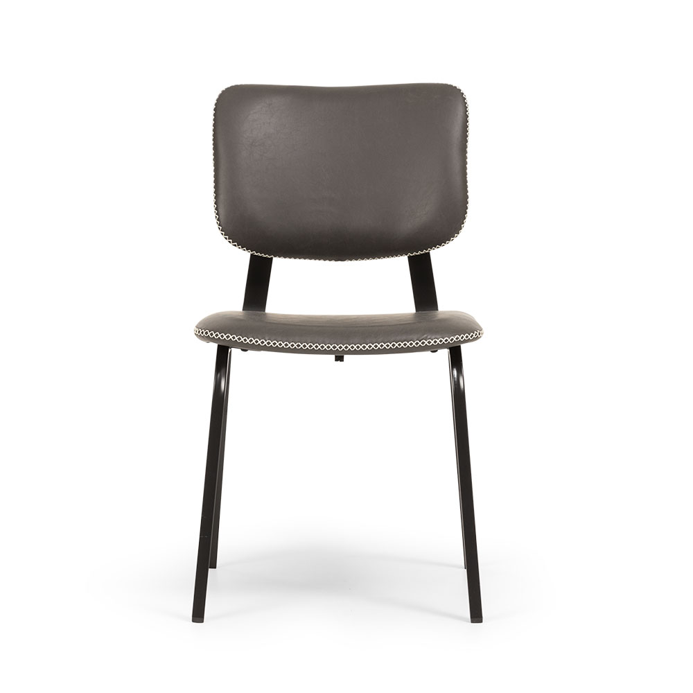 Vintage School Chair, Grey