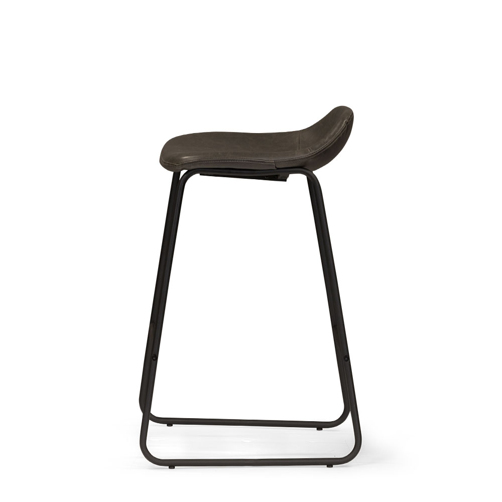 Vintage Tractor Seat Barstool, Grey