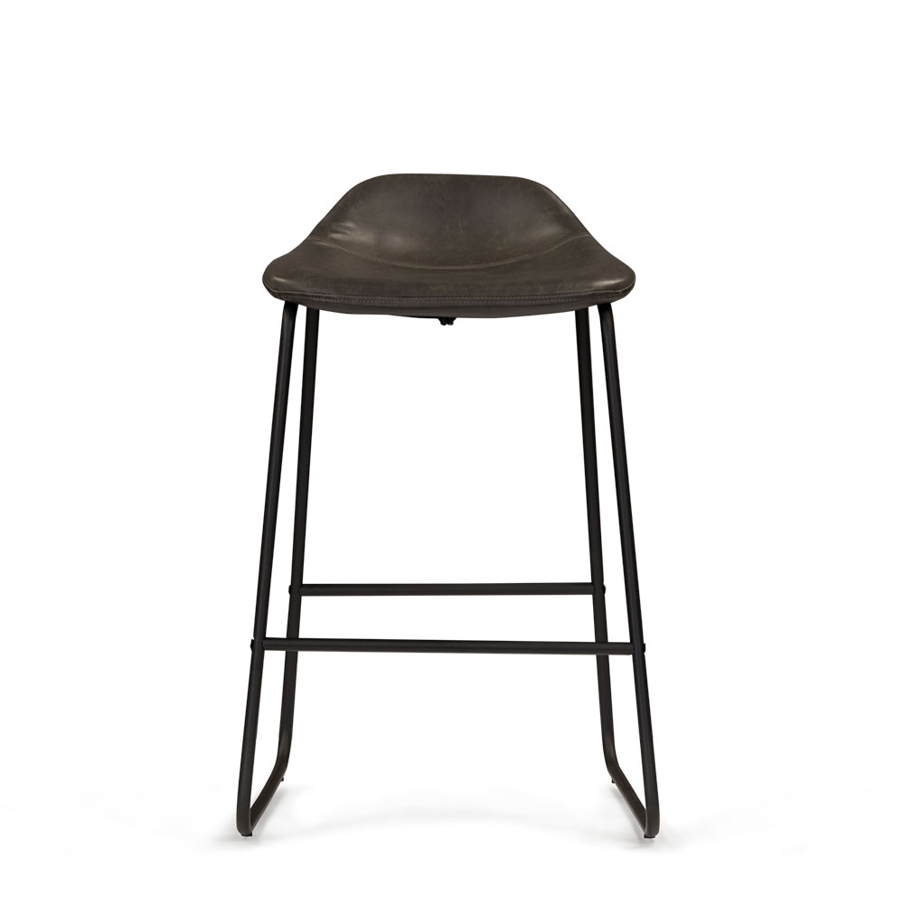 Vintage Tractor Seat Barstool, Grey