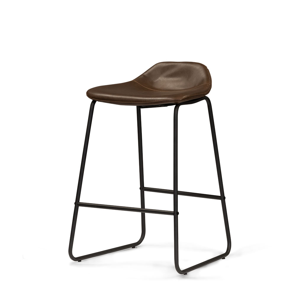 Vintage Tractor Seat Barstool, Espresso