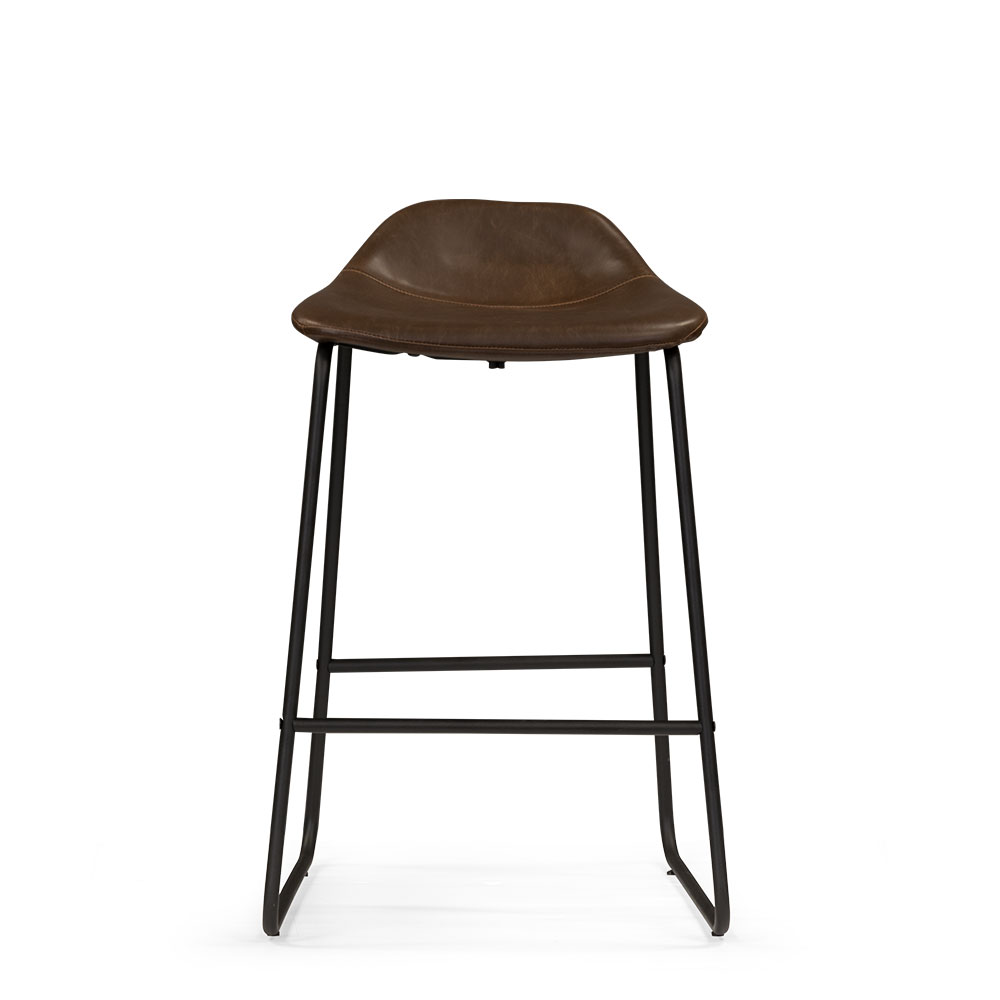 Vintage Tractor Seat Barstool, Espresso