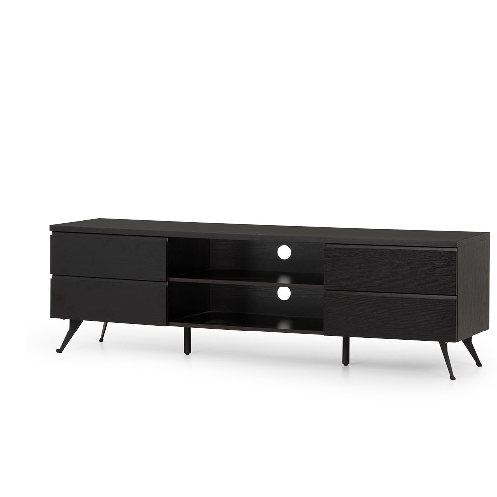 Viva Entertainment Unit - W180, Black