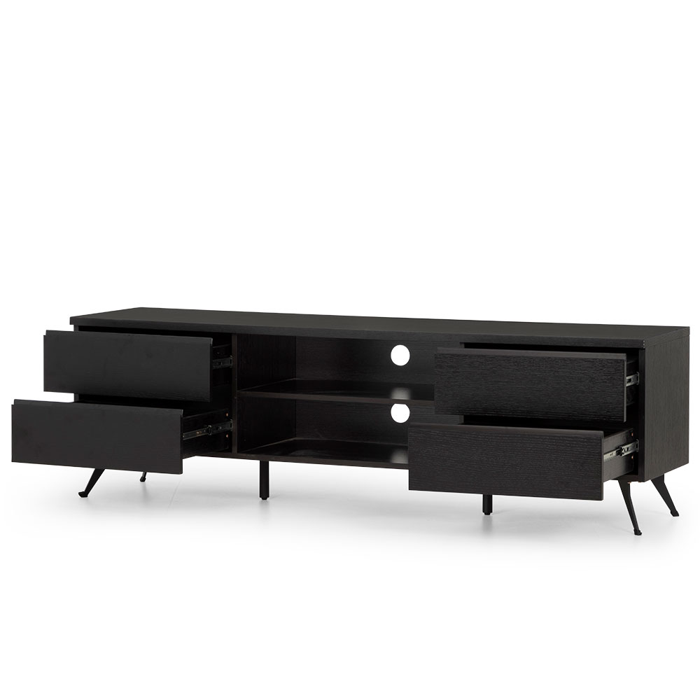 Viva Entertainment Unit - W180, Black