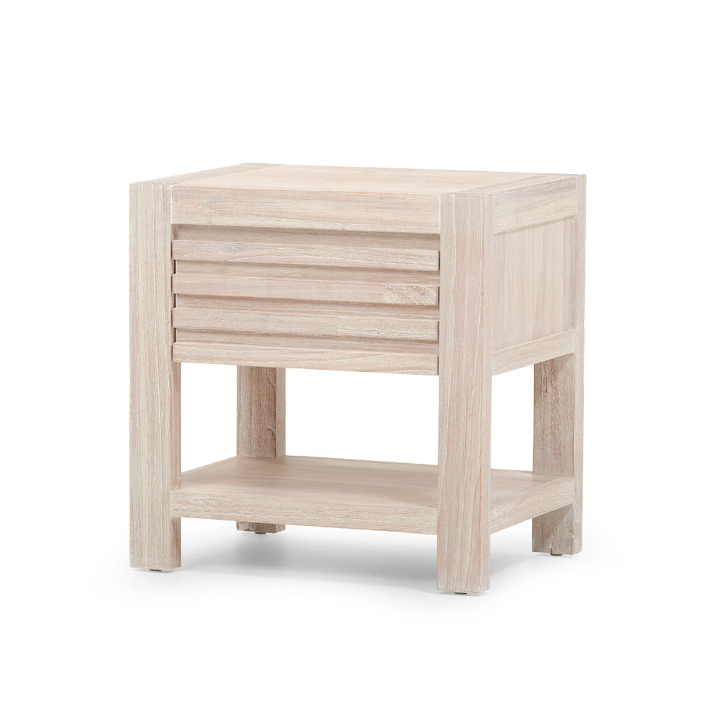 Haven 1 Drawer Bedside, White