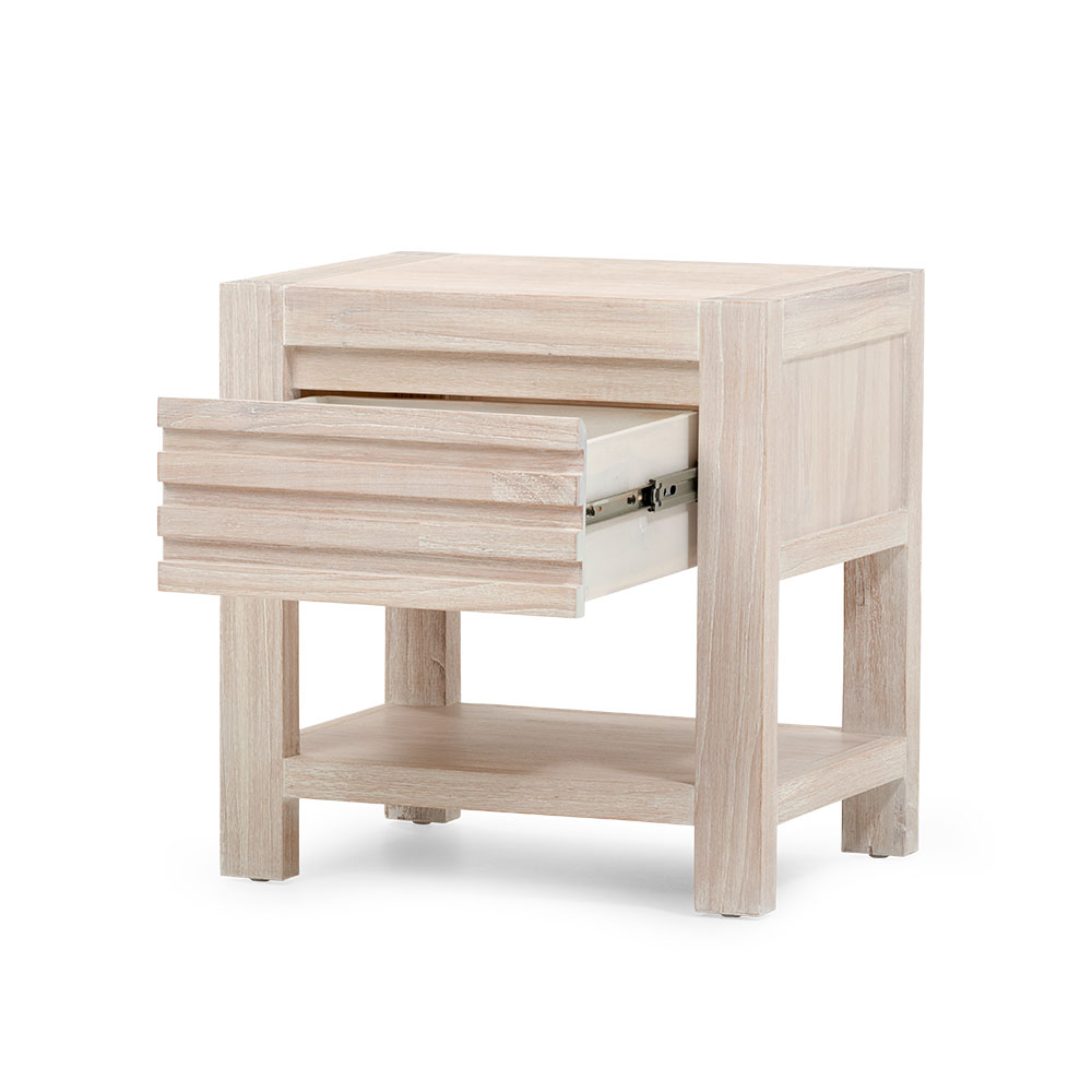 Haven 1 Drawer Bedside, White