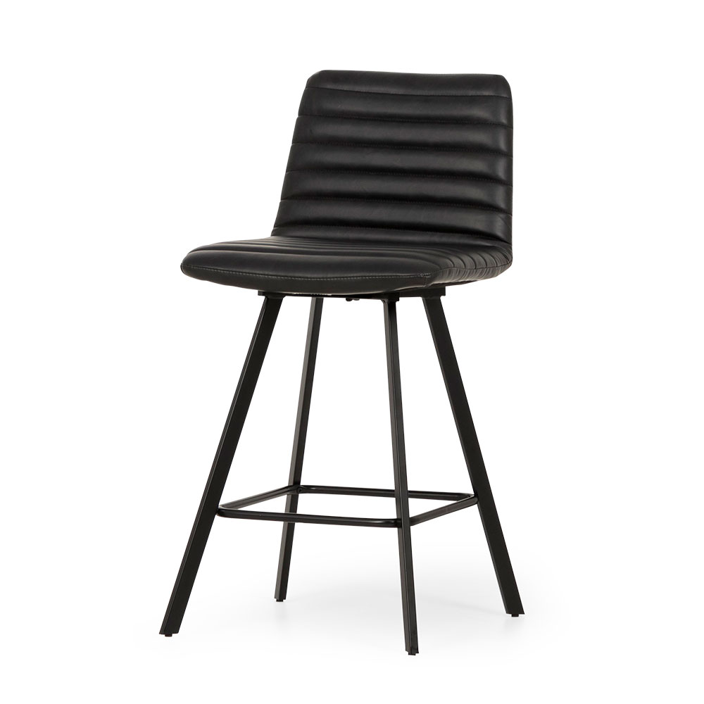 Watson PU Barstool, Black