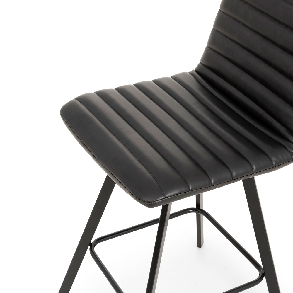 Watson PU Barstool, Black